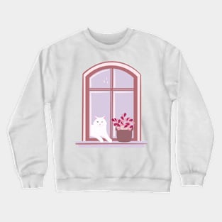 Elegant Kitty Crewneck Sweatshirt